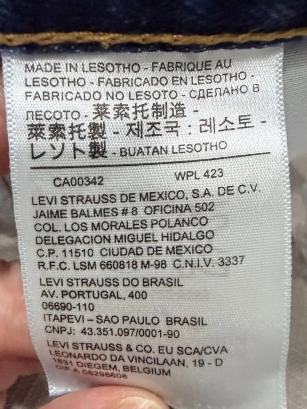 Levi’s 505 Regular Fit Jeans Men’s W40 L30 Medium Wash Straight Leg 100% Cotton